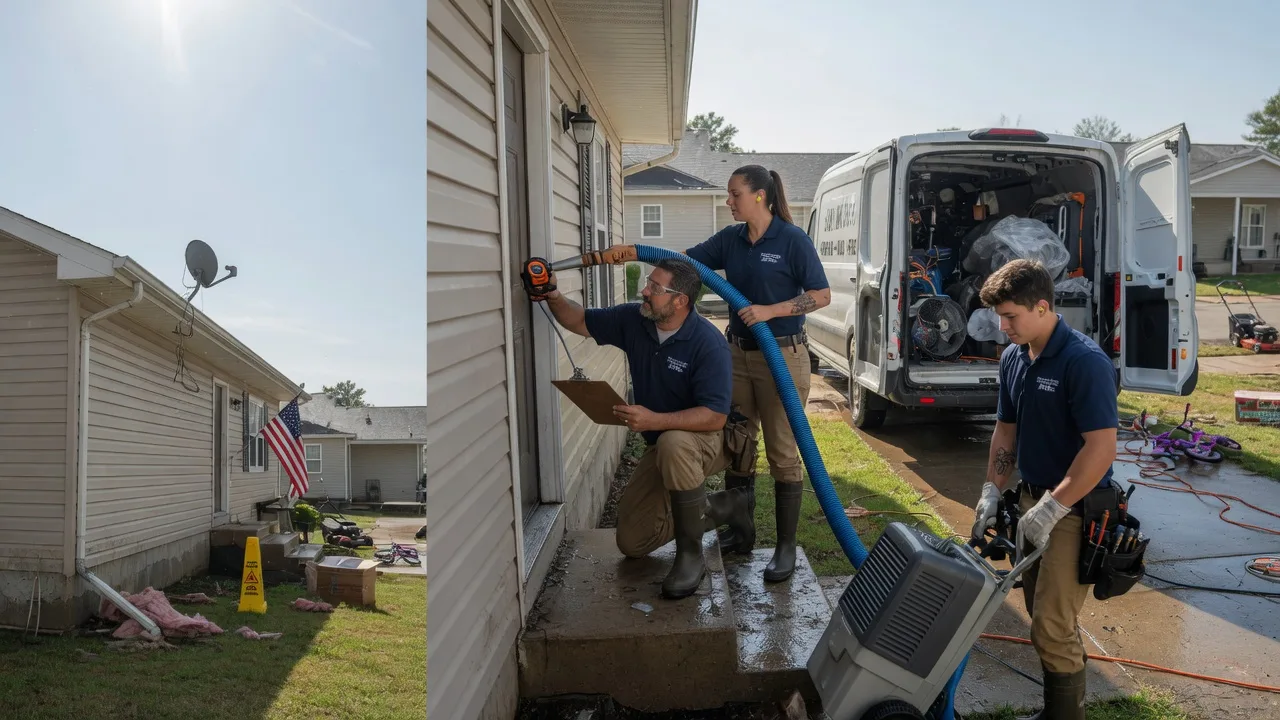 Ceiling Water Damage Restoration in Amesville, OH near me